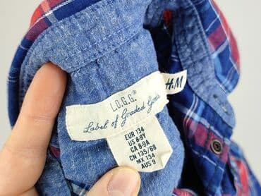 czapka benetton: Shirt 9 years, condition - Perfect, pattern - Cell, color - Blue — 4