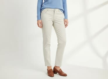 deichmann srebrne buty: Comma, Spodnie materiałowe damskie, rozmiar M — 9