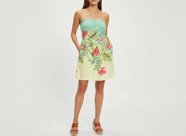 plisowane spódnice bershka: Bershka, Sukienka damska, rozmiar L — 6