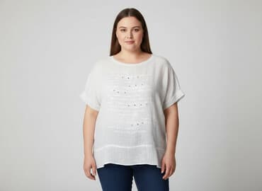 bluzki nietoperz plus size: Sweetissima, T-shirt damski, rozmiar 8XL — 7