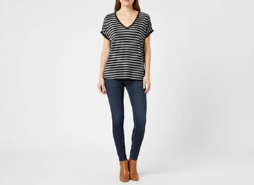 koszulka z długim rękawem w paski: Traffic People, T-shirt damski, rozmiar S — 6