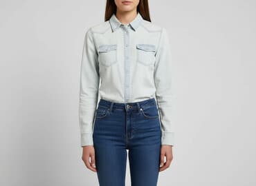 koszule jeansowe damskie h m: H&M, Koszula damska, rozmiar M — 6