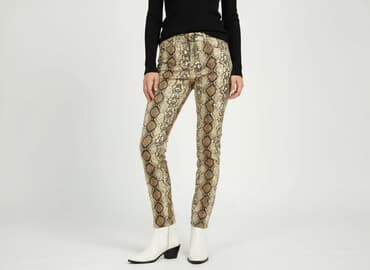 piżama w krowie łaty: Jeansy damskie, S — 6