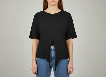 sukienka le collet: T-shirt damski, rozmiar M — 8