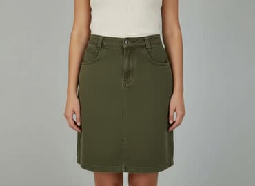 spódniczka khaki: Spódnica damska, rozmiar M — 6