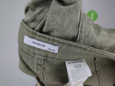 czarne szorty z wysokim stanem: Spodnie materiałowe, Reserved, 12 lat, 152, stan - Bardzo dobry — 5