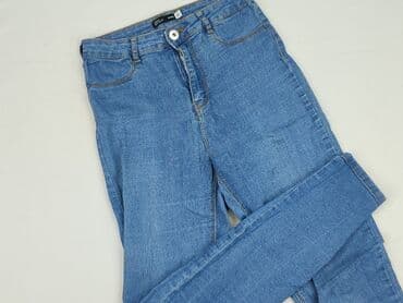 woskowane jeansy z wysokim stanem: Sinsay, Jeansy damskie, rozmiar M — 1