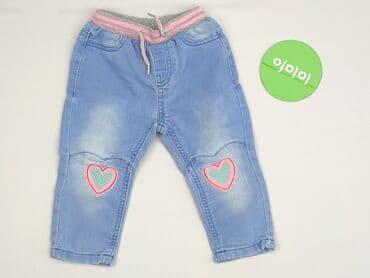 джинсы: Spodnie jeansowe, So cute, 9-12 miesięcy, stan - Idealny — 2