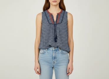 granatowe bluzki: EDC, Bluzka damska, rozmiar S — 7