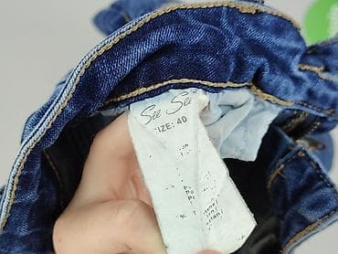 hand work denim: Jeansy damskie, rozmiar L — 5