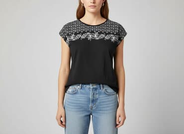 tommy hilfiger t shirt damski granatowy: T-shirt damski, rozmiar L — 6