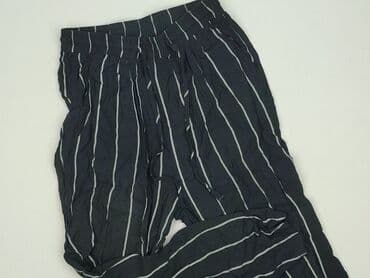 czarne legginsy prążkowane: PrettyLittleThing, Spodnie materiałowe damskie, rozmiar S — 1