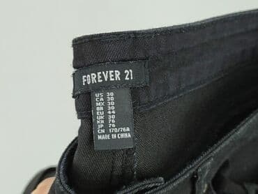 szorty z wysokim stanem czarne: Forever 21, Szorty damskie, M — 4