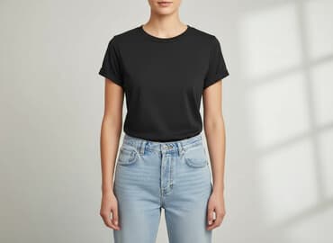 t shirty pod marynarkę: T-shirt damski, rozmiar S — 7