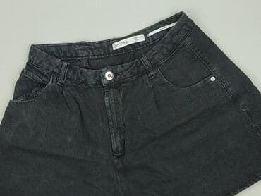 krótkie spodenki z wysokim stanem bershka: Bershka, Szorty damskie, rozmiar L — 1