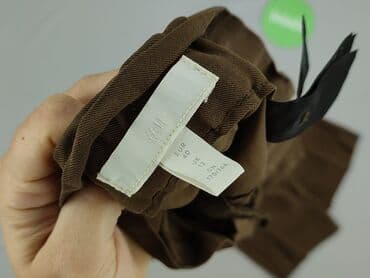 materiałowe spodnie z wysokim stanem lata 80: H&M, Spodnie materiałowe damskie, rozmiar L — 4