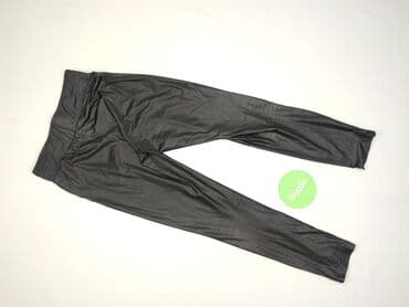 woskowane legginsy z wysokim stanem: Sinsay, Legginsy Eleganckie damskie, rozmiar XS — 4