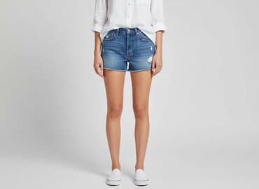 hm krótkie spodenki dzins low waist: H&M, Szorty damskie, rozmiar XS — 7