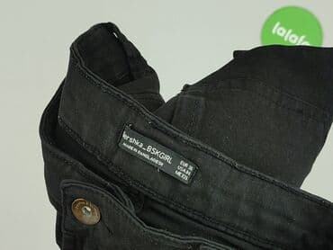 spodenki jeansowe z wysokim stanem pull and bear: Bershka, Szorty damskie, rozmiar S — 4