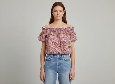 bluzki z printem: Gina Tricot, Bluzka damska, rozmiar S — 7