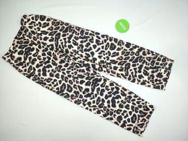 leopard print jeans: Spodnie materiałowe damskie, rozmiar M — 3