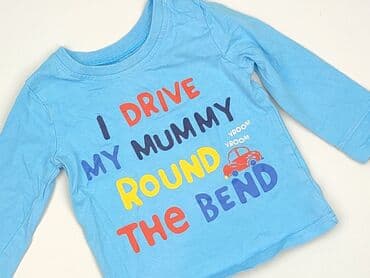 koszulka z kotem 3d: Blouse, George, 9-12 months, condition - Very good — 1