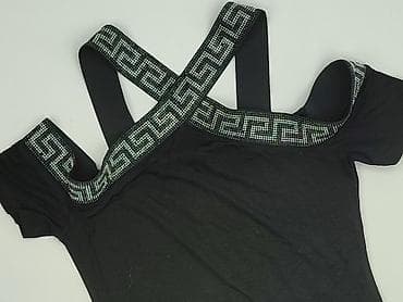 bluzki czarne plus size: Bluzka damska, rozmiar S — 1