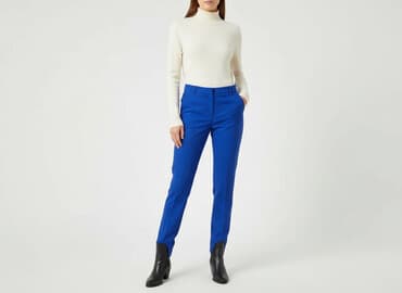 spodnie z zapięciem na nogawkach: Women`s trousers, size S — 1
