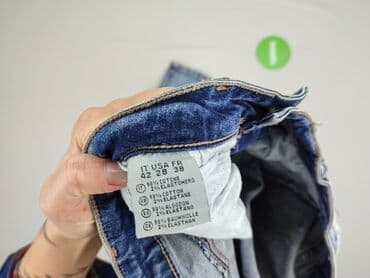 dżinsy z dziurami z wysokim stanem: Jeansy damskie, rozmiar S — 4