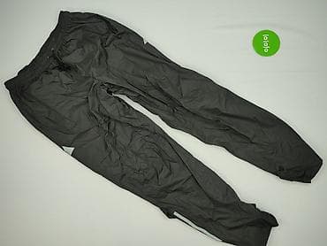 getry h: Męskie spodnie przeciwdeszczowe TCM, rozmiar L - Kolor: czarny/grafit — 2