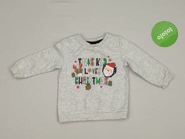 skórzana kurtka i futrzana kamizelka: Sweatshirt, So cute, 12-18 months, condition - Very good — 2