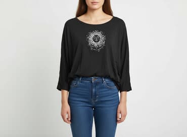 bluzki koszulowe czarne: Yours, Bluzka damska, rozmiar M — 8