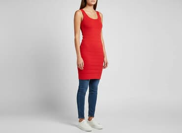 mohito sukienki damskie czerwone: Mango, Sukienka damska, rozmiar S — 6