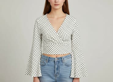 koszulka w groszki: In The Style, Top damski, rozmiar S — 1