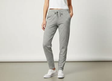 długie spódnice dresowe szara: Yessica, Spodnie dresowe damskie, rozmiar S — 6