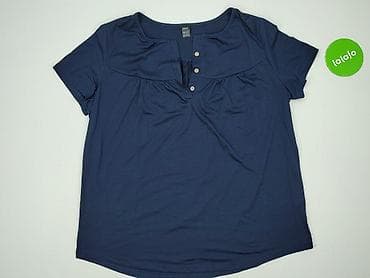 bluzki basic z dekoltem v: T-shirt damski, rozmiar XL — 2