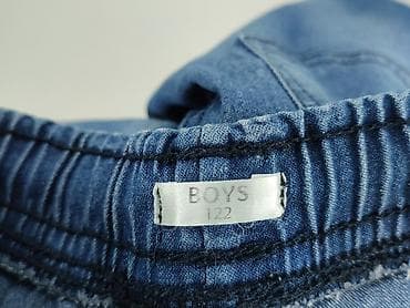 krótkie spodenki joggery: Spodnie jeansowe, Boys, 7 lat, 122, stan - Bardzo dobry — 4