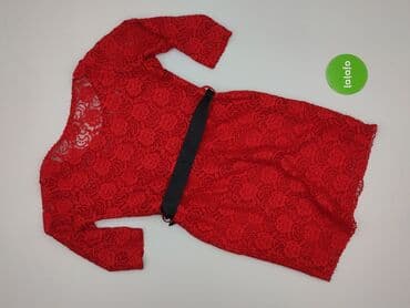 body koronkowe czerwone: Sukienka damska, rozmiar S — 3