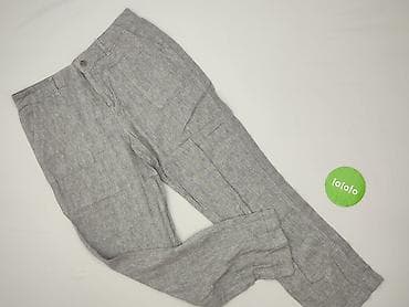 lniane: F&F, Spodnie materiałowe damskie, rozmiar L — 2