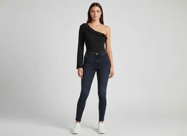 białe body na długi rękaw: Body damskie, rozmiar S — 5