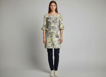 shein zolta sukienka: Sukienka damska, rozmiar One size — 7