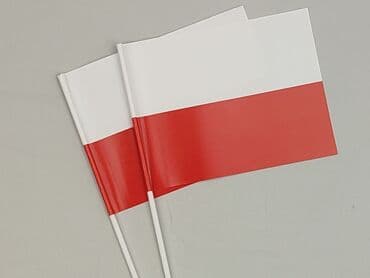 Other art & collectibles products: Dwie używane flagi Polski na plastikowych drzewcach. Idealne do — 1