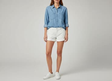 spodenki z wycięciami: 7 for all mankind, Szorty damskie, rozmiar S — 6