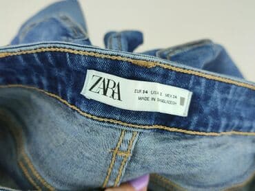 legginsy wzorzyste: Zara, Jeansy damskie, rozmiar XS — 4
