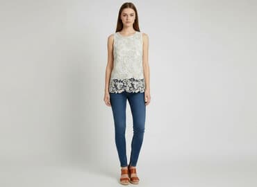 bluzki z odcieciem pod biustem: F&F, Bluzka damska, rozmiar XS — 7