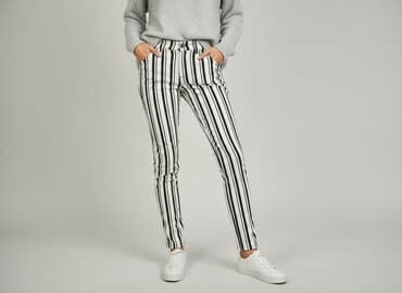 spodnie materiałowe tommy hilfiger: Spodnie materiałowe damskie, rozmiar L — 6