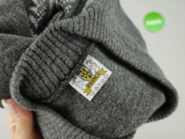 Inne ubrania męskie: Szara kamizelka męska z dekoltem w serek, ozdobiona geometrycznym — 5