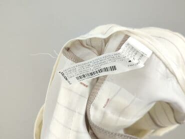 zara spodnie beżowe z wysokim stanem: Zara, Material trousers for women, size M — 5