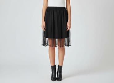 czarne spódnice tiulowe midi: Women`s skirt, size S — 1