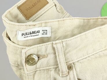 spodenki jeansowe z wysokim stanem pull and bear: PULL&BEAR, Szorty damskie, rozmiar XS — 4